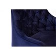 Mobital Ellington Modern Fabric Arm Chair with Black Wood Legs in Navy
