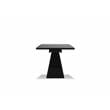 Mobital The W Modern Ceramic and Tempered Glass Top Dining Table in Black