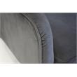 Mobital Ellington Modern Velvet Arm Chair with Black Wood Legs in Pewter