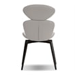 Mobital Antler Dining Chair Light Taupe Leatherette- Black  Legs Set Of 2