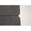 Mobital Prism Ext. Dining Table Grey Ceramic on Glass- Black  Legs