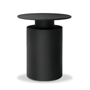 Mobital Rook Modern Aluminum End Table Powder Coated in Matte Black
