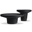 Mobital Spacer Modern Aluminum Top End Table Powder Coated in Matte Black