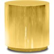 Mobital Sphere Modern Stainless Steel End Table in Polished Gold Finish