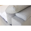 Mobital Chillout Modern Wood and Fabric King Bed in Stone Finish