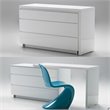 Mobital Savvy 3 Drawer Extension Dresser in White