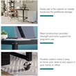 Hirsh Ready-to-assemble 48-inch Wide Mobile Metal Desk Black