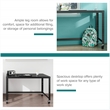 Hirsh Ready-to-assemble 48-inch Wide Mobile Metal Desk Black