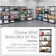 Iron Horse 2300 Riveted Metal Shelving 5-Shelf Unit 18D x 36W x 72H Black