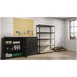 Iron Horse 2300 Riveted Metal Shelving 5-Shelf Unit 18D x 48W x 72H Black