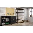 Iron Horse 3800 Riveted Metal Shelving 5-Shelf 24Dx48Wx84H Black