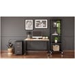 Space Solutions RTA 72-inch High Mobile 5-Shelf Metal Bookcase Black