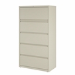 Hirsh 36-in Wide HL8000 Series Metal 5 Drawer Lateral File Cabinet Putty/Beige