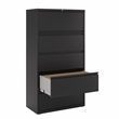 Hirsh 36-in Wide HL8000 Series Metal 5 Drawer Lateral File Cabinet Black