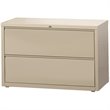 Hirsh 42-in Wide HL8000 Series Metal 2 Drawer Lateral File Cabinet Putty/Beige