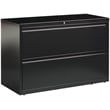 Hirsh 42-in Wide HL8000 Series Metal 2 Drawer Lateral File Cabinet Black