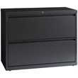 Hirsh 36-in Wide HL8000 Series Metal 2 Drawer Lateral File Cabinet in Charcoal