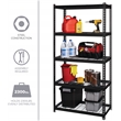 Iron Horse 2300 Riveted Wire Deck Metal Shelving 5-Shelf 18Dx36Wx72H Black