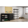 Iron Horse 2300 Riveted Wire Deck Metal Shelving 5-Shelf 18Dx36Wx72H Black