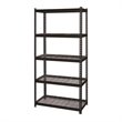 Iron Horse 2300 Riveted Wire Deck Metal Shelving 5-Shelf 18Dx36Wx72H Black