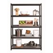 Iron Horse 2300 Riveted Wire Deck Metal Shelving 5-Shelf 18Dx48Wx72H Black