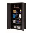 Hirsh Welded Metal Storage Cabinet with 4 Adjustable Shelves in Black