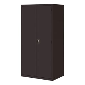 Hirsh Welded Metal Storage Cabinet with 4 Adjustable Shelves in Black