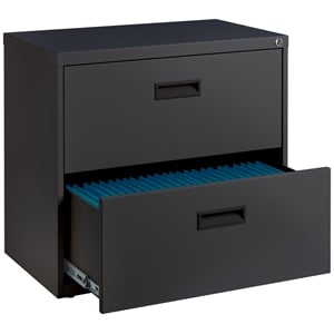Hirsh 30-inch Width Metal 2 Drawer Home Office Lateral File Cabinet Charcoal