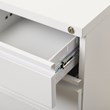 Set of 2 Value Pack 3 Drawer Filing Cabinets in Black and White