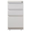 Set of 2 Value Pack 3 Drawer Filing Cabinets in Black and White