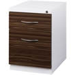 Hirsh 20-in Deep Mobile Pedestal 2-Drawer Metal Box/File. Laminate Drawer White