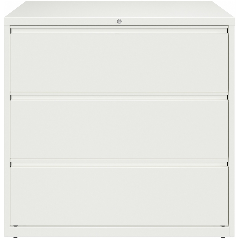 Hirsh 42-in Wide HL10000 Series 3 Drawer Metal Lateral File Cabinet White