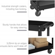 Hirsh RTA Metal Utility Cart 30 x 16 Black