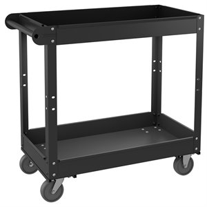 Hirsh RTA Metal Utility Cart 30 x 16 Black