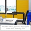 Hirsh Industries LLC Hirsh RTA 2-Shelf Modern Metal Utility Cart in Black