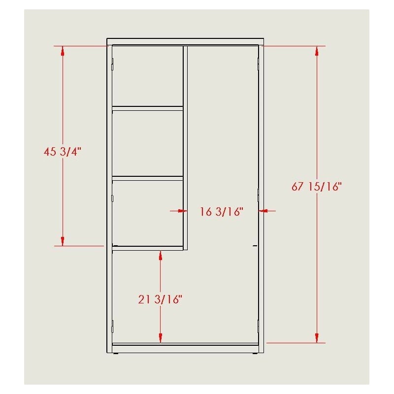 Hirsh Janitorial Metal Cabinet 18
