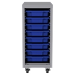 Space Solutions Mobile Bin Metal Tower with 8 3
