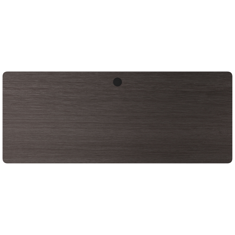 Hirsh Modern Metal Teacher's Desk. Arctic Silver/Weathered Charcoal