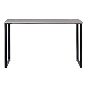Hirsh 60&quotx24&quot Standing Open Metal Desk for Commercial/Home Office-Black/Gray Elm