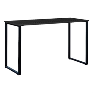 Hirsh 60&quotx24&quot Standing Open Metal Desk Commercial/Home Office Black/Pewter