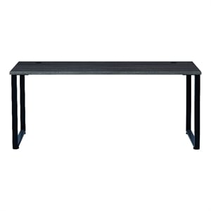 Hirsh 72&quotx30&quot Open Metal Desk for Commercial/Home Office -  Black/Pewter