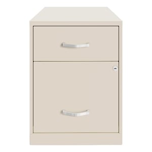 Space Solutions 18&quotD 2 Drawer Vertical Metal File Cabinet - Stone