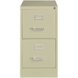 Hirsh 25-in Deep Metal 2 Drawer Letter Width Vertical File Cabinet Putty