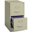 Hirsh 22-in Deep Metal 2 Drawer Letter Width Vertical File Cabinet Putty/Beige