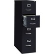 Hirsh 26.5-in Deep Metal 4 Drawer Letter Width Vertical File Cabinet Black
