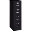 Hirsh 26.5-in Deep Metal 4 Drawer Letter Width Vertical File Cabinet Black