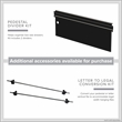 Hirsh 20-in Deep Metal Mobile Pedestal 2-Drawer File/File. Full Width Pull Black