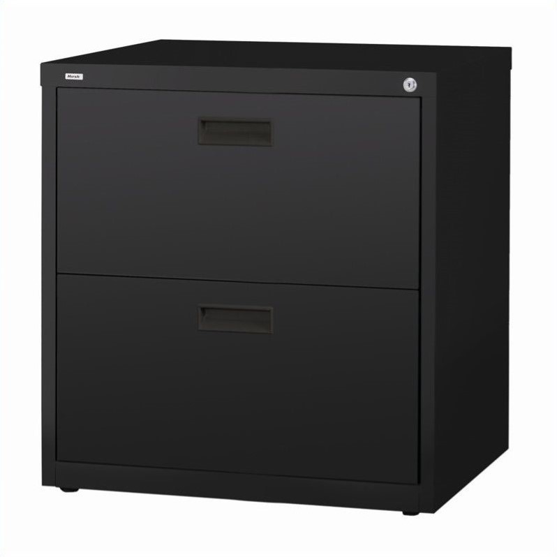 Hirsh 30-in Wide HL1000 Series Metal 2 Drawer Lateral File Cabinet Black