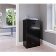 Hirsh 30-in Wide HL1000 Series Metal 4 Drawer Lateral File Cabinet Black