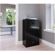 Hirsh 30-in Wide HL1000 Series Metal 4 Drawer Lateral File Cabinet Black